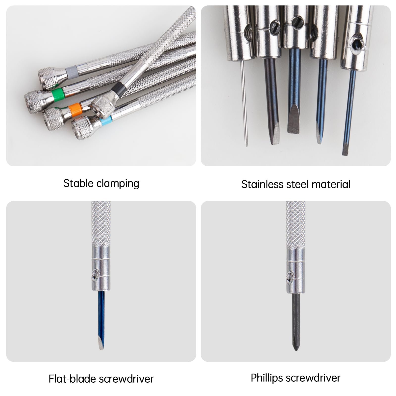 Набір годинникових викруток 13 шт Precision з ремагнітизатором 0.6 мм - 2.0 мм з 13 запасними лезами, фото №4 Набір годинникових викруток 13 шт Precision з ремагнітизатором 0.6 мм - 2.0 мм з 13 запасними лезами, фото №4