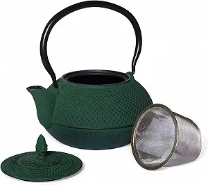 Чайник-заварник Чавунний MAOCI Arare 0.9 л Зелений - Фото 1