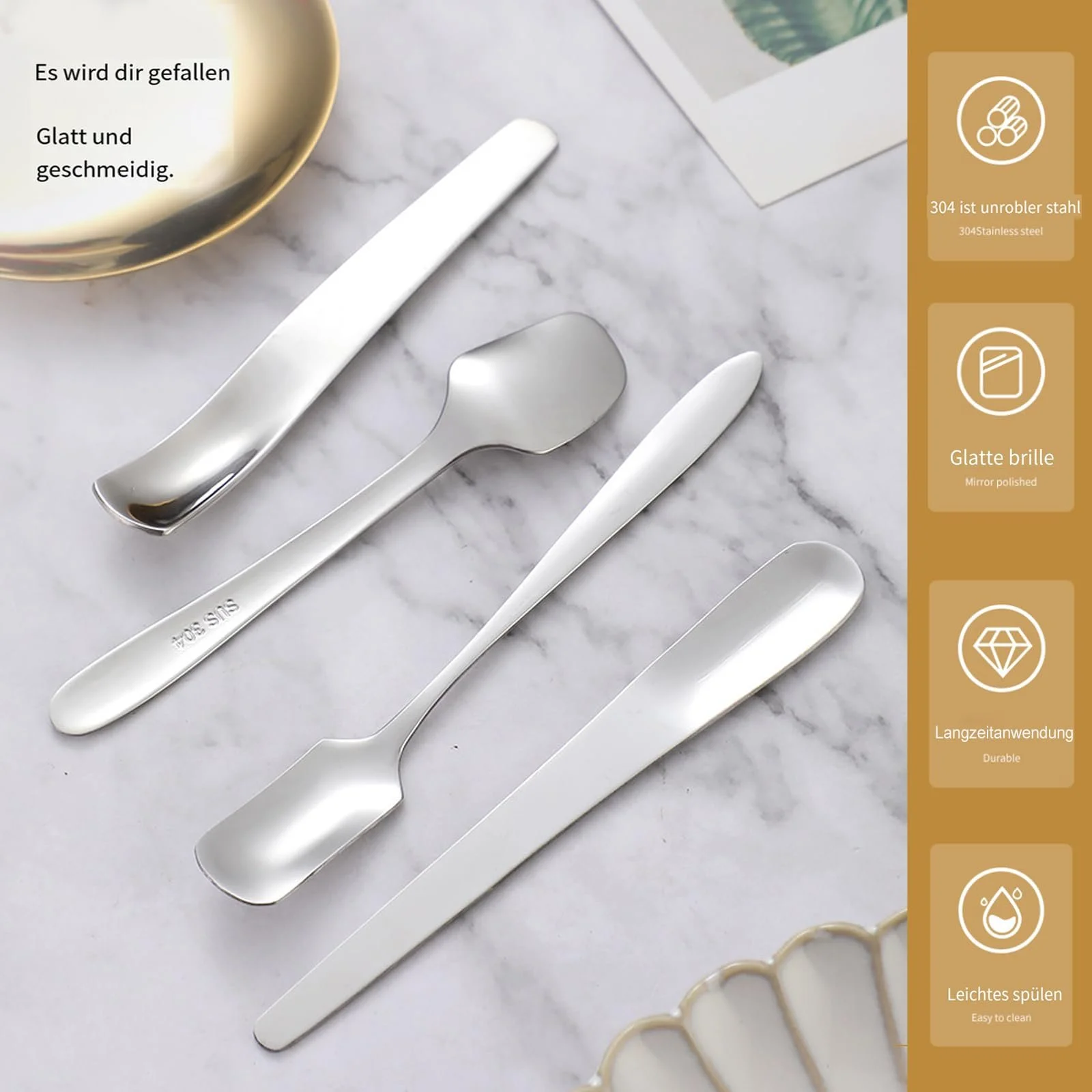 Набір 6 шт, нержавіюча сталь, фото №4