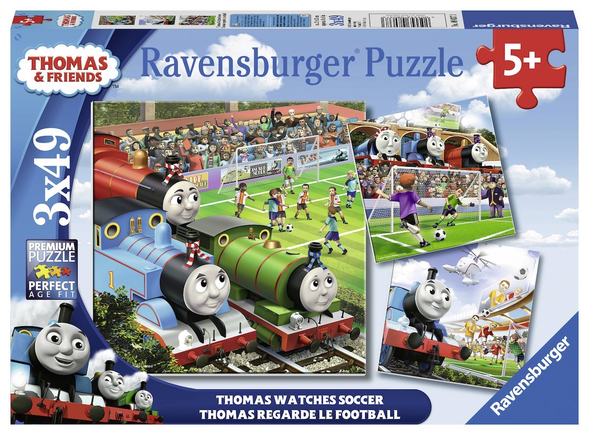 Пазл Ravensburger Italy 08037 Thomas and Friends Watch Soccer 3 x 49 элементов, фото №1