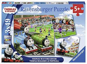 Купить Пазл Ravensburger Italy 08037 Thomas and Friends Watch Soccer 3 x 49 элементов - Фото 1 Пазл Ravensburger Italy 08037 Thomas and Friends Watch Soccer 3 x 49 элементов - Фото 1