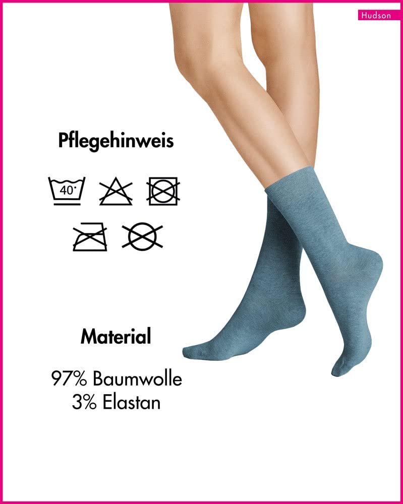 Носки Hudson Relax Cotton SOD Женские, Непрозрачные, Деним-Мел, 35/38, ДЖИНС-МЕЛ., фото №3