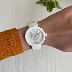 Женские силиконовые часы-конструктор actimer белый ремешок циферблат White heart synthetic.ua - Фото 1