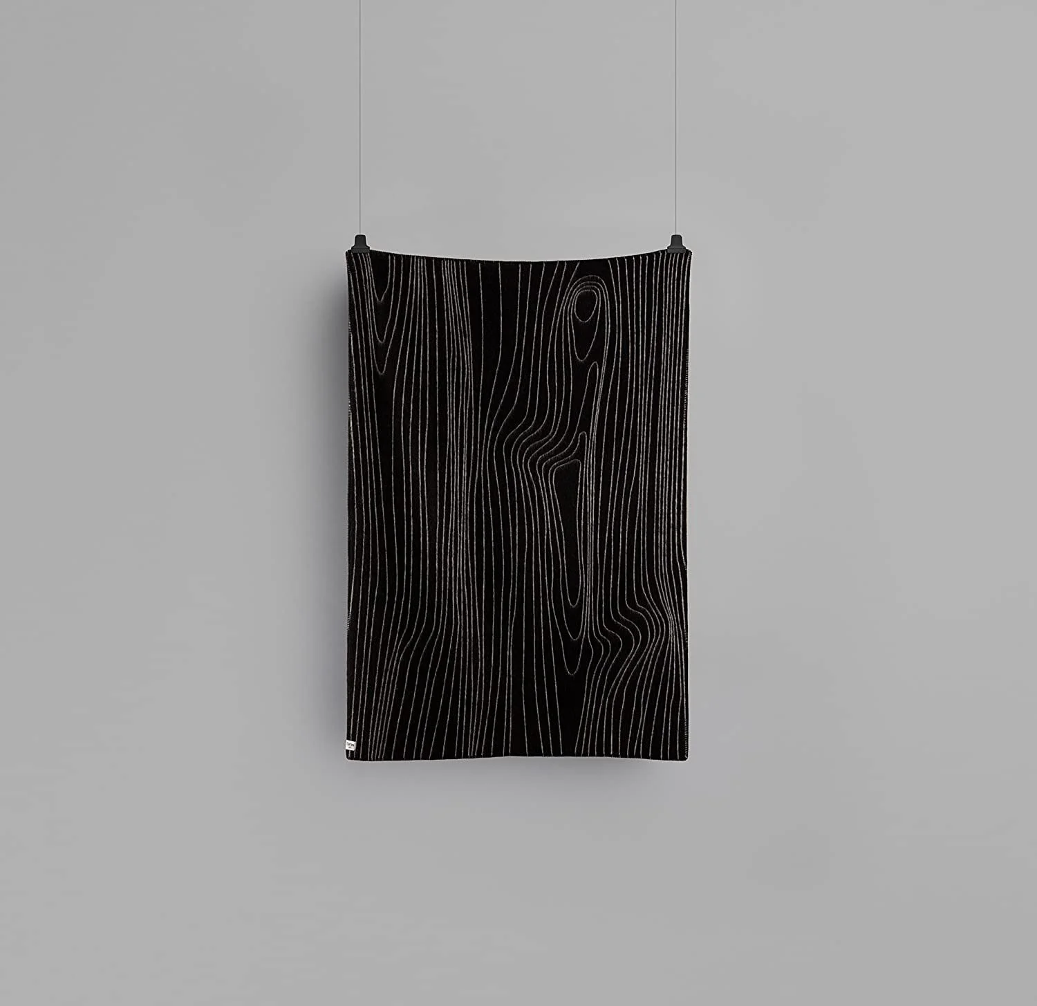 Плед Roros Tweed Finewool Черный/Натуральный (200 см x 130 см), фото №2