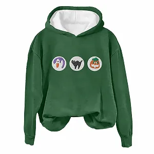 Женский Свитшот Generisch Свободный Пуловер с длинными рукавами для девушек-подростков Костюм на Хэллоуин synthetic.ua - Фото 1