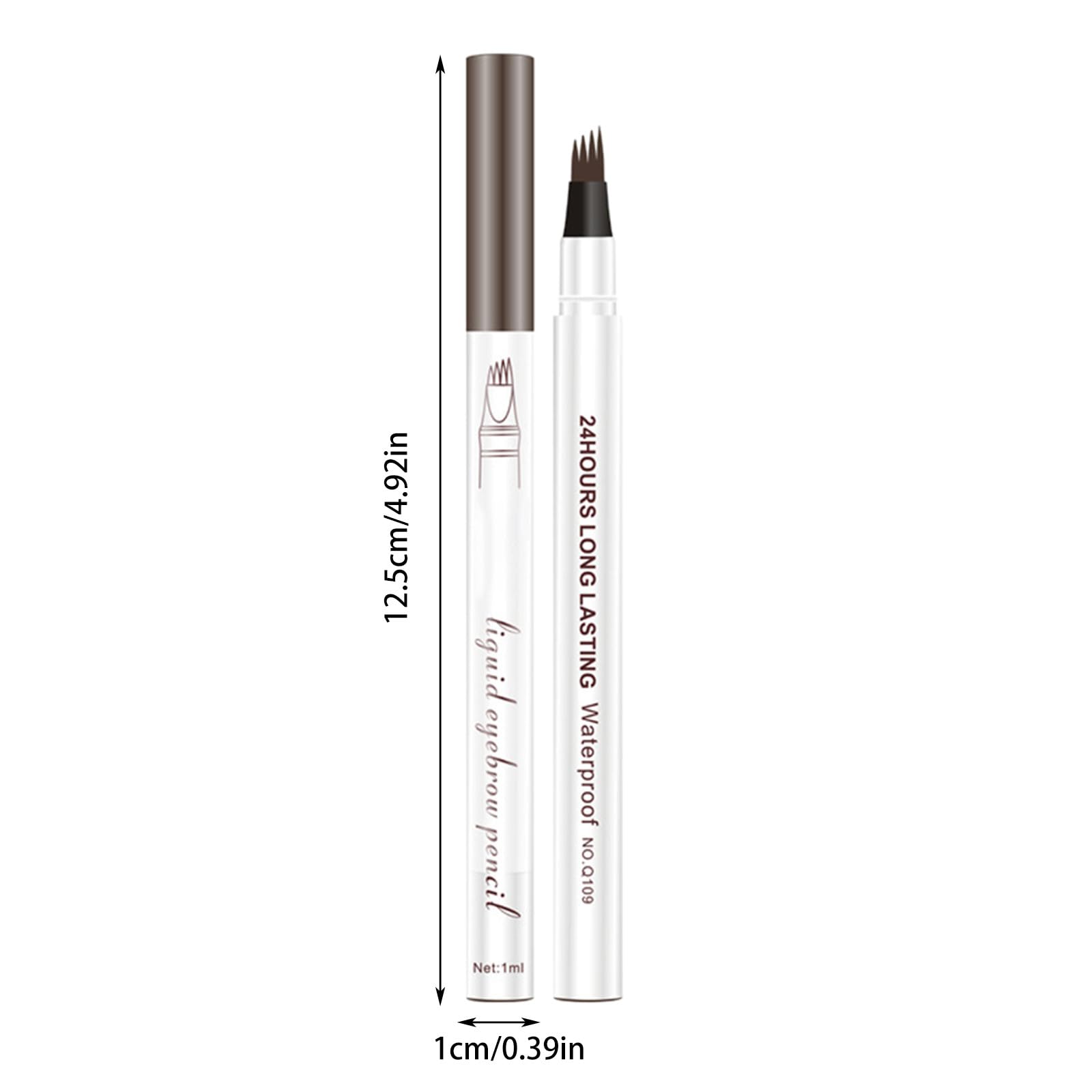 Олівець для брів з 4-спицевим аплікатором Водостійкий 3D Натуральний тривалий мікро олівець для брів, фото №5 Олівець для брів з 4-спицевим аплікатором Водостійкий 3D Натуральний тривалий мікро олівець для брів, фото №5