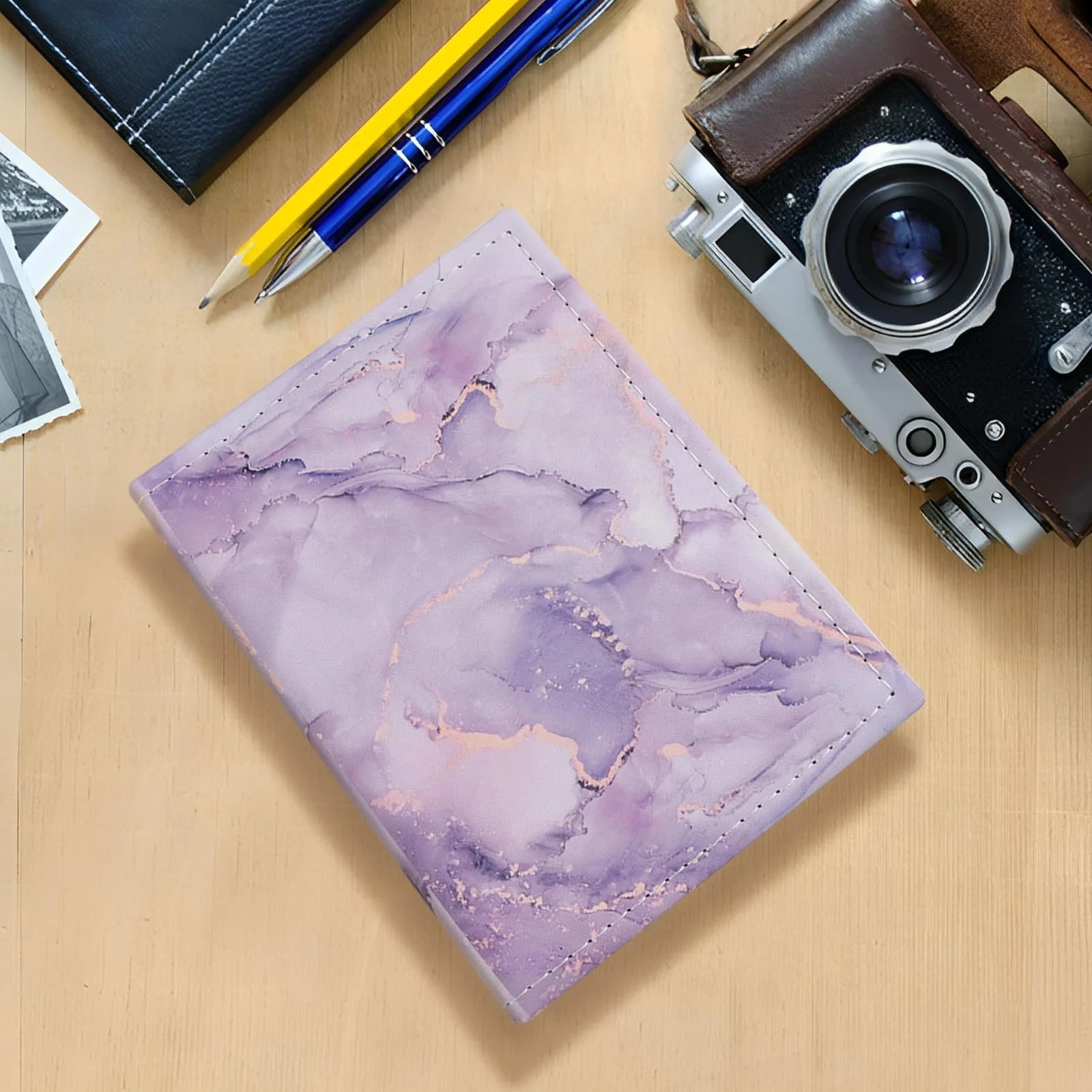 Фотоальбом HAYHOI, 10 x 15 см, на 52 фотографии, маленькая мини-вместимость, обложка из веганской кожи, портативный фотоальбом-бумажник для семьи, свадьбы, девочек, фиолетовый, фото №5 Фотоальбом HAYHOI, 10 x 15 см, на 52 фотографии, маленькая мини-вместимость, обложка из веганской кожи, портативный фотоальбом-бумажник для семьи, свадьбы, девочек, фиолетовый, фото №5