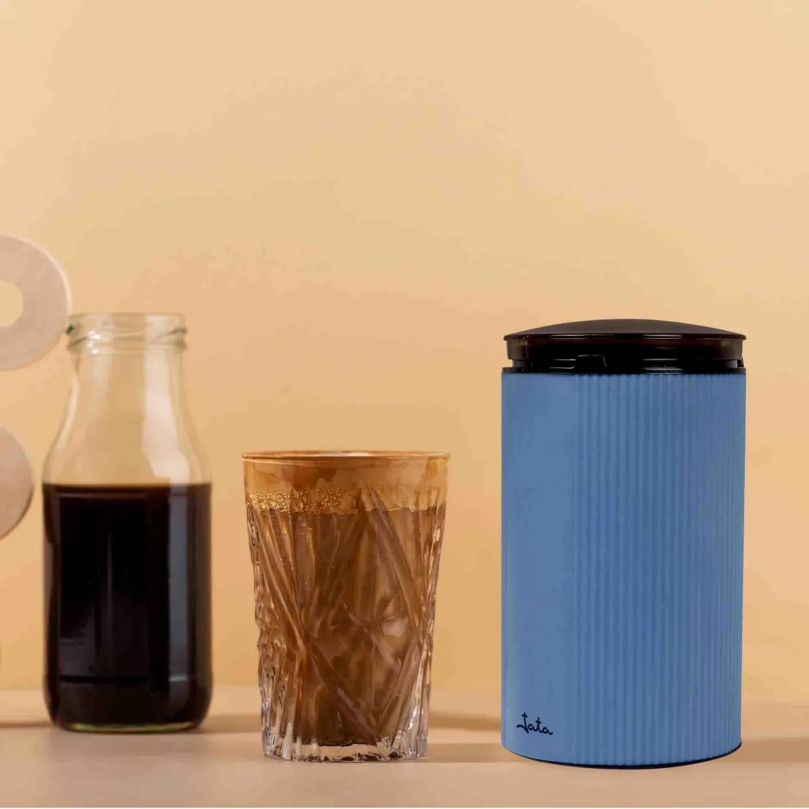 Електрична кавомолка JATA JEML1150 55 грамів, лезо з нержавіючої сталі, прозора кришка, контейнер з нержавіючої сталі, фото №6