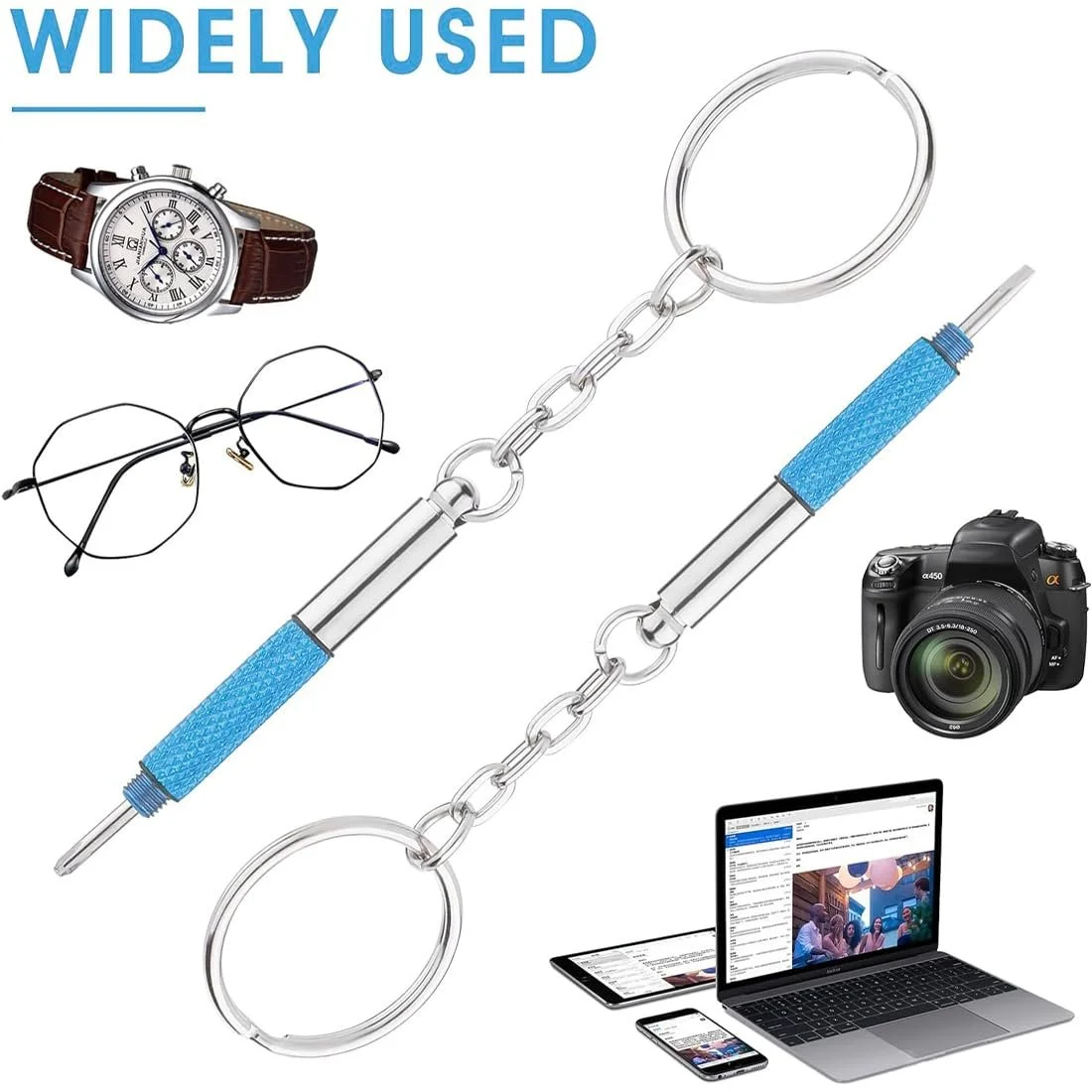 Викрутка набор KGDUYC 3 в 1 з нержавіючої сталі для ремонту окулярів, ювелірних виробів і годинників, фото №3