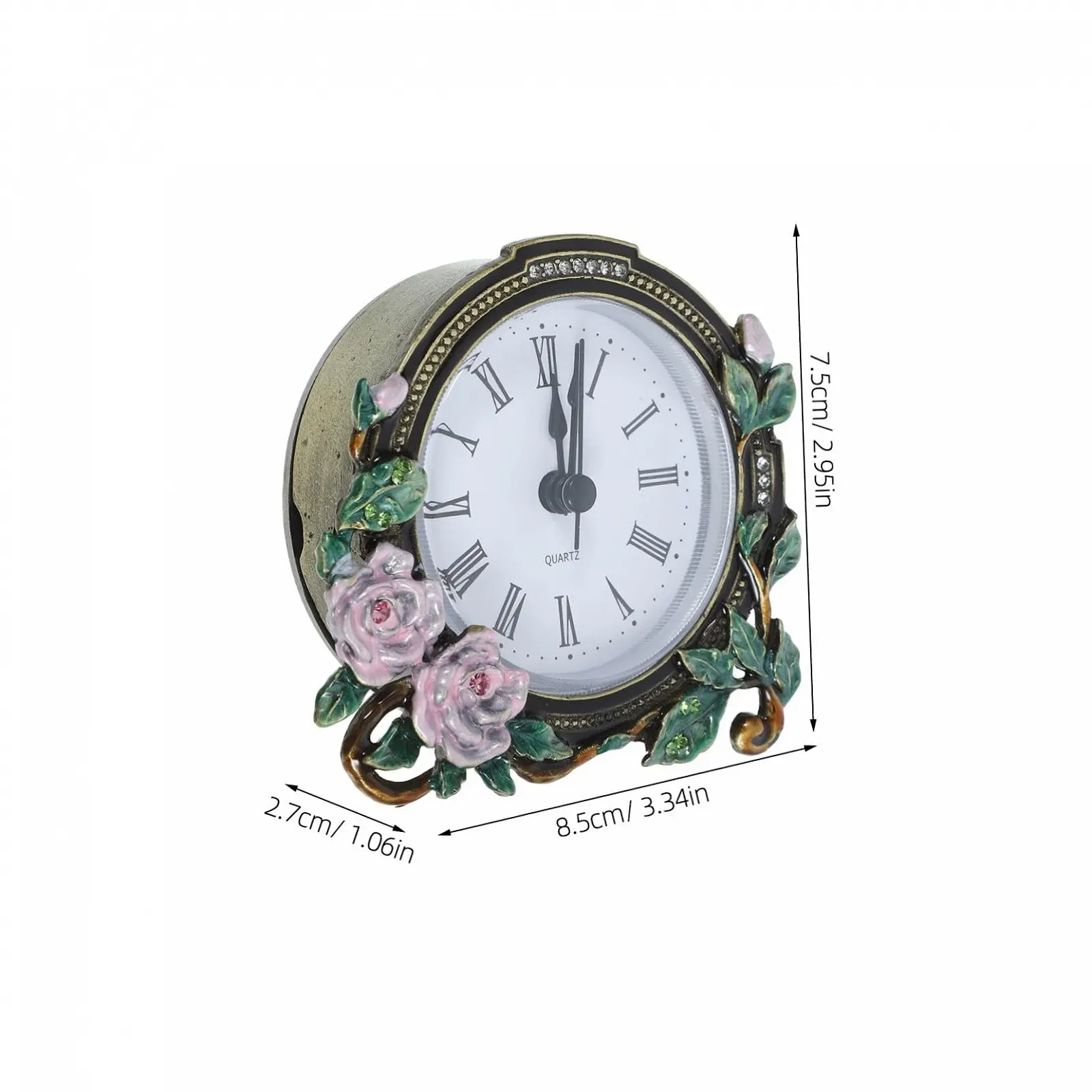 Годинник настольный VICASKY Винтажный Ретро стиль Стильные настольные для гостиной Офисное украшение Прочный и вневременной, фото №2