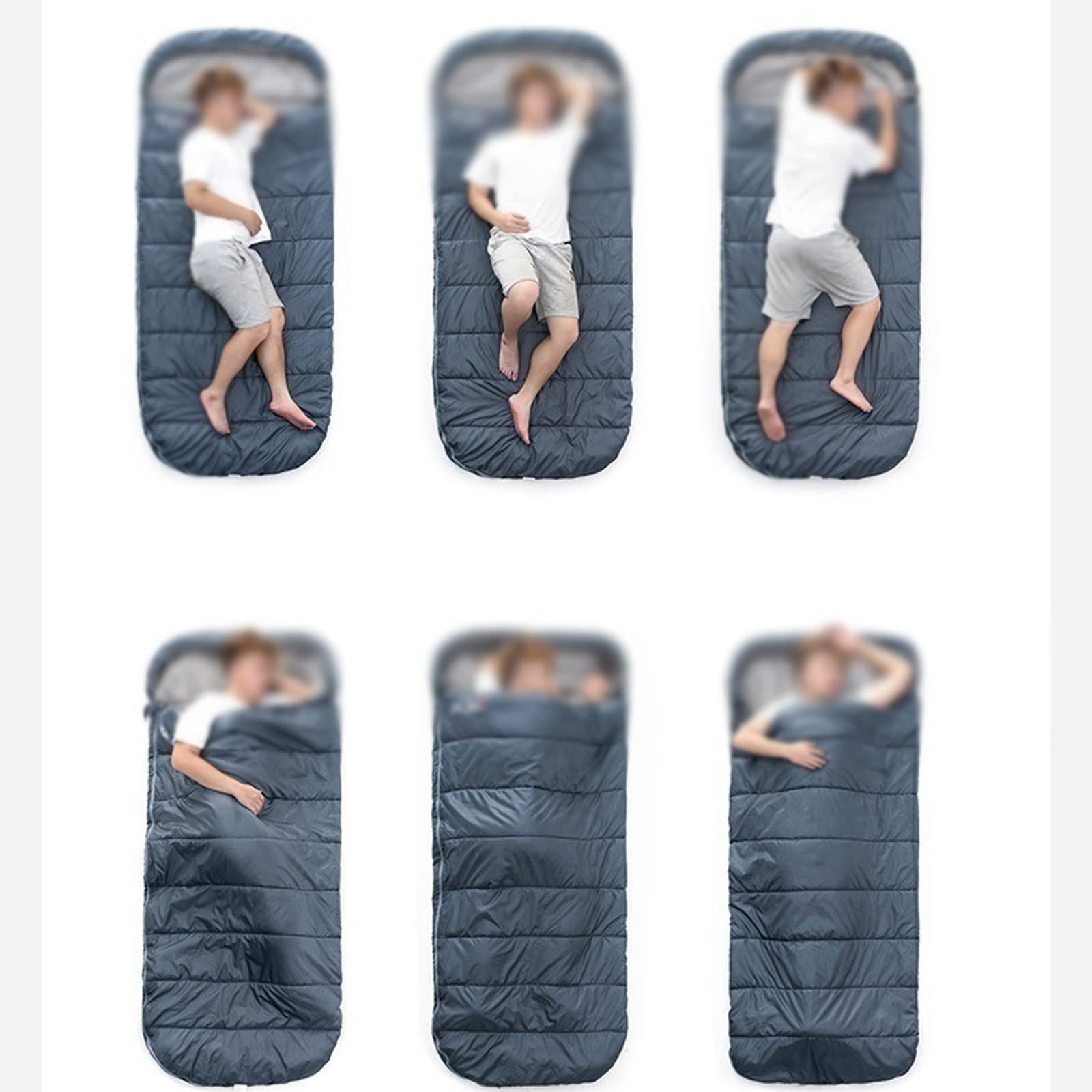 Спальный мешок Großer Camping-Schlafsack Легкий 3-х сезонный Schlafsack с широким отверстием Длинный для отдыха для взрослых, фото №2