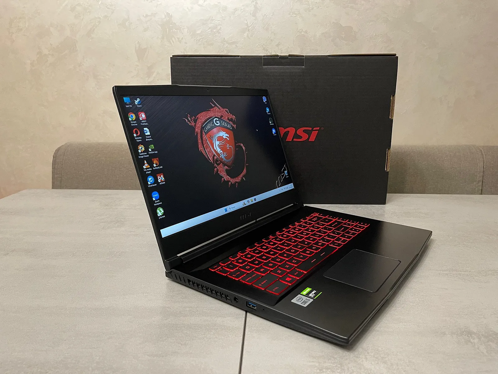 Игровой ноутбук MSI Thin 15 GF63 10SC-035US, 15,6 FHD IPS, i5-10300H, 16GB, 256GB SSD+500GB, GTX 1650 4GB, фото №3