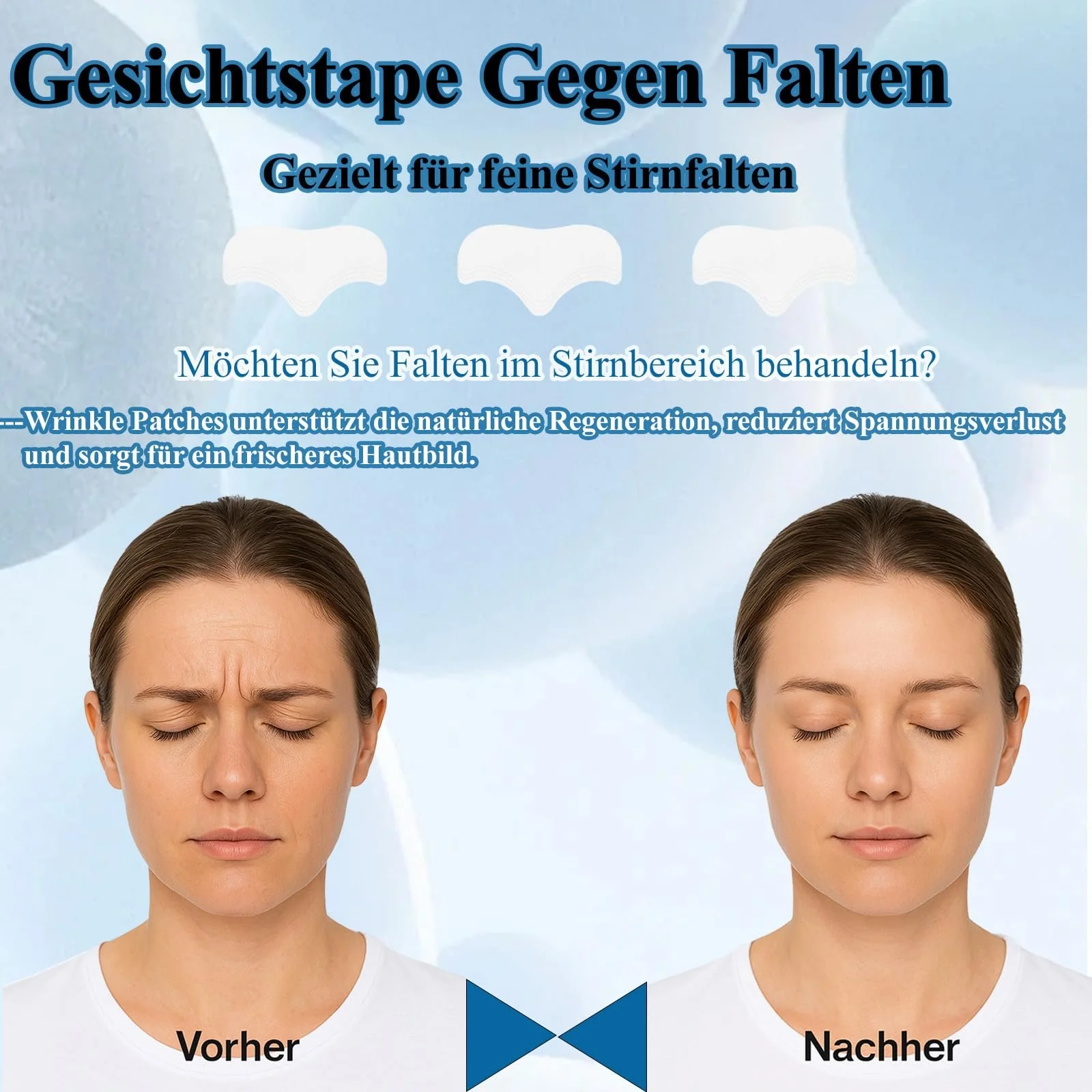 Пластыри против морщинок Pack of 10 пластырей для лба, фото №6