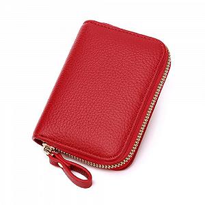 Кредитница ROUGH FIT для женщин RFID-блокировка Мини-кошелек Красный 11 см - Фото 1