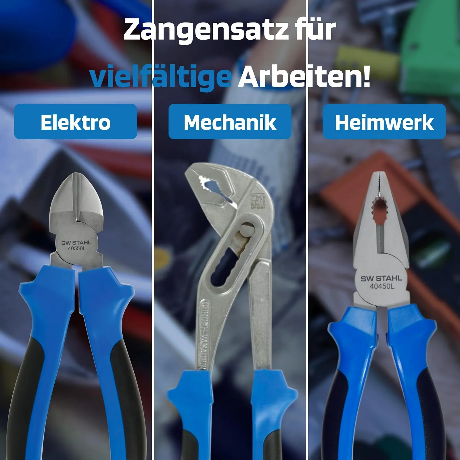 Набор плоскогубцев SW-Stahl Z1120, 5 шт, фото №5