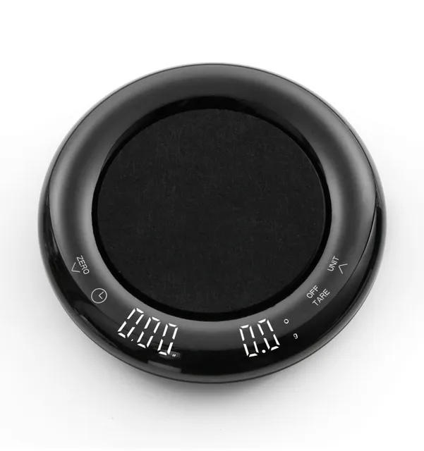 Весы для кофе Nano Smart Round круглые с таймером, фото №4