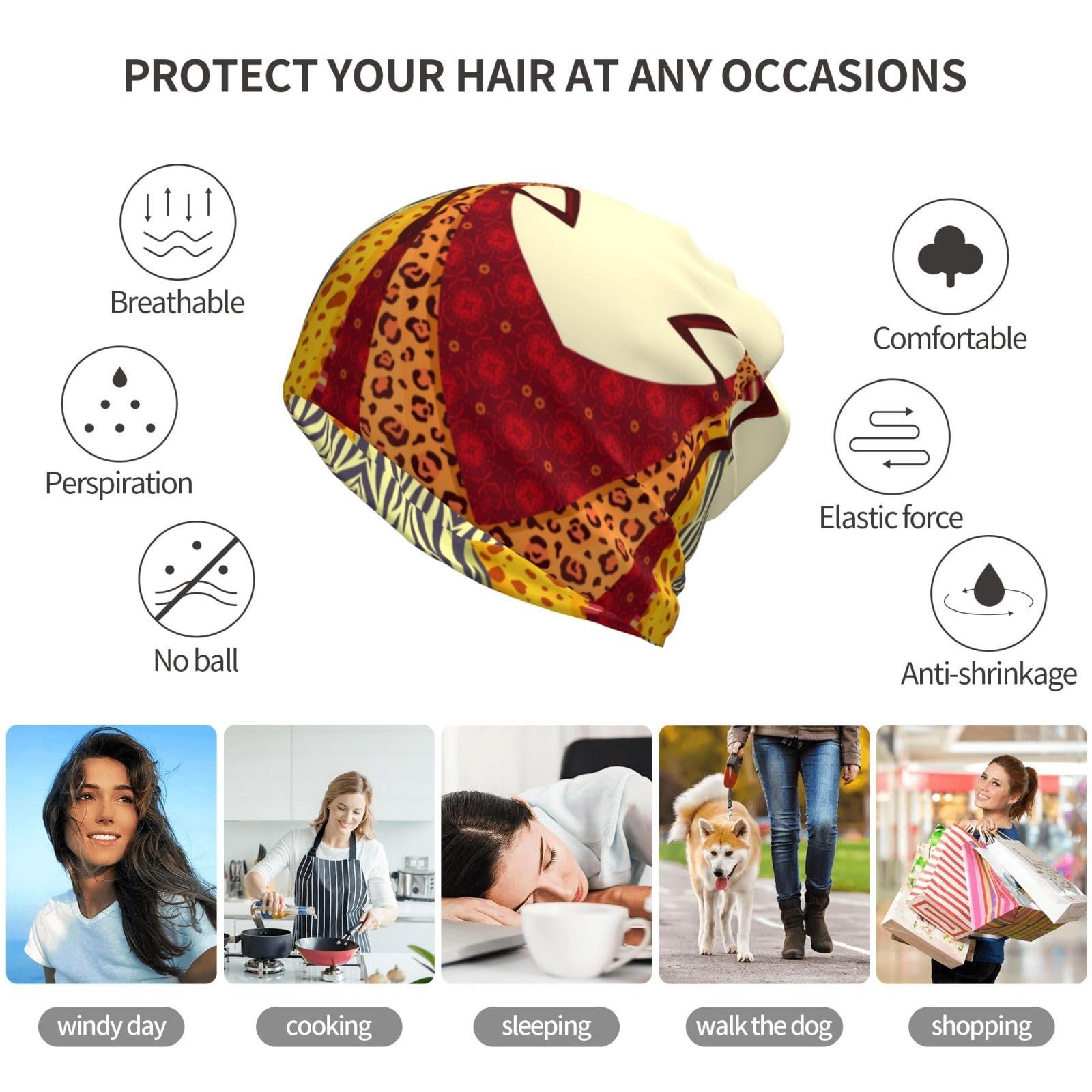 Шапка-біні ESASAM Зображення африканської дівчини, фото №8 Шапка-біні ESASAM Зображення африканської дівчини, фото №8