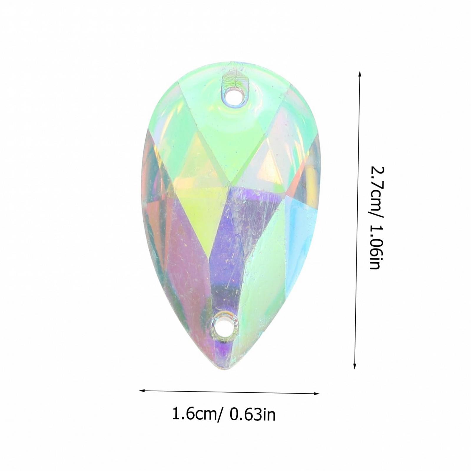 Стразы Healeved Каплевидные Плоская задняя часть 7 x 12 мм, фото №3