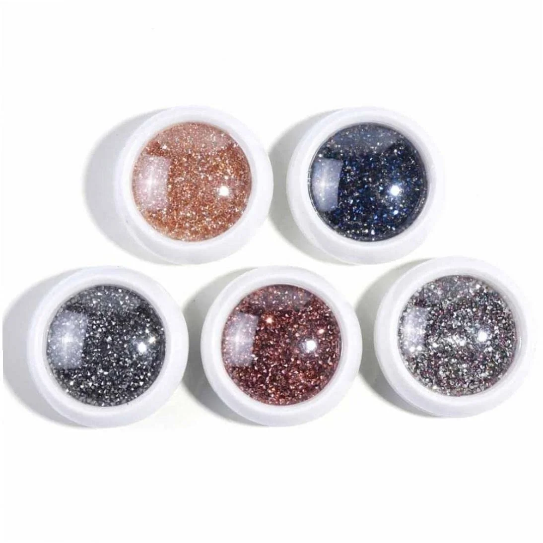 Стразы для ногтей Кристалл Циркон Блестки Мини-бусины для дизайна ногтей 1.2 мм Розовый, фото №9