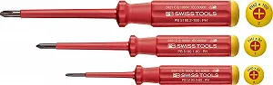 Набір викруток VDE PB Swiss Tools PB 5548 3 предмети PH0/PH1/PH2 червоний - Фото 1