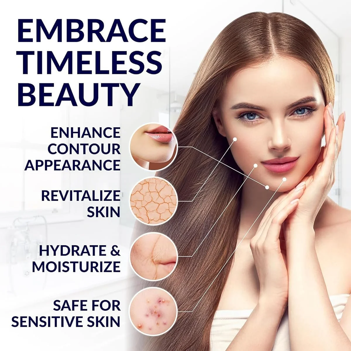 Маска для лица V-line Hyaluronic, 5 шт, фото №3