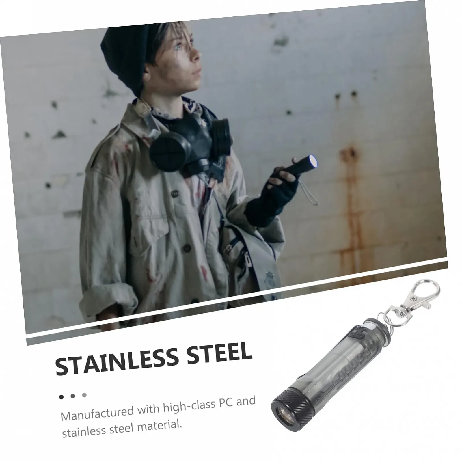 Ліхтарик Uonlytech USB-зарядка Компактний ліхтарик для кемпінгу Брелок з високоякісного матеріалу Простий у використанні Добре освітлення вночі, фото №5