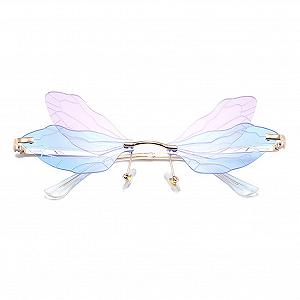 Без оправи RUNHUIS Cонцезахисні окуляри Dragonfly Вінтаж Ретро synthetic.ua - Фото 1