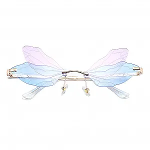 Без оправи RUNHUIS Cонцезахисні окуляри Dragonfly Вінтаж Ретро synthetic.ua - Фото 1