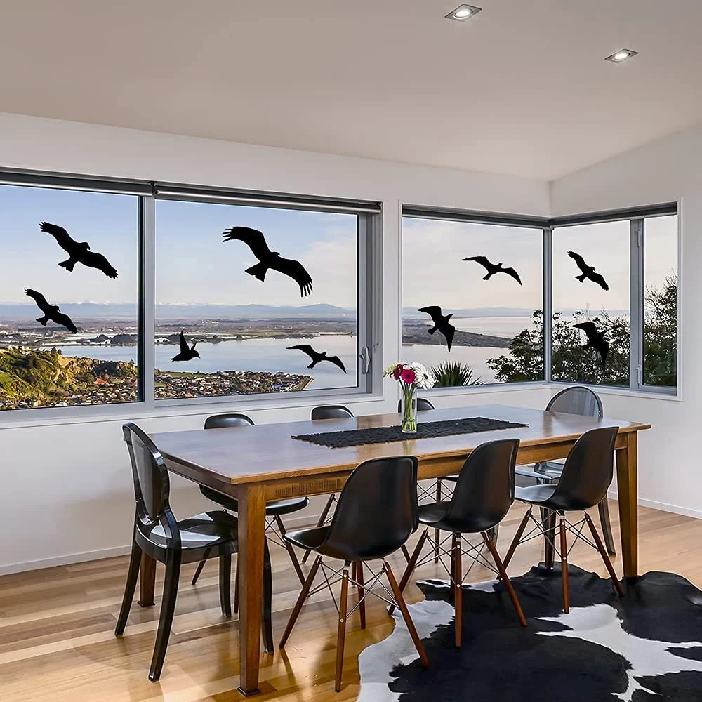 Наклейки на вікна WandSticker4U 40 шт. Птахи Самоклеючі Чорні, фото №3 Наклейки на вікна WandSticker4U 40 шт. Птахи Самоклеючі Чорні, фото №3