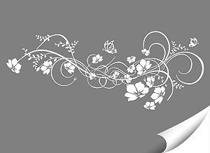 Наклейка на стіну Grandora Flower Tendril Levinia W973 197 x 78 см біла synthetic.ua - Фото 1