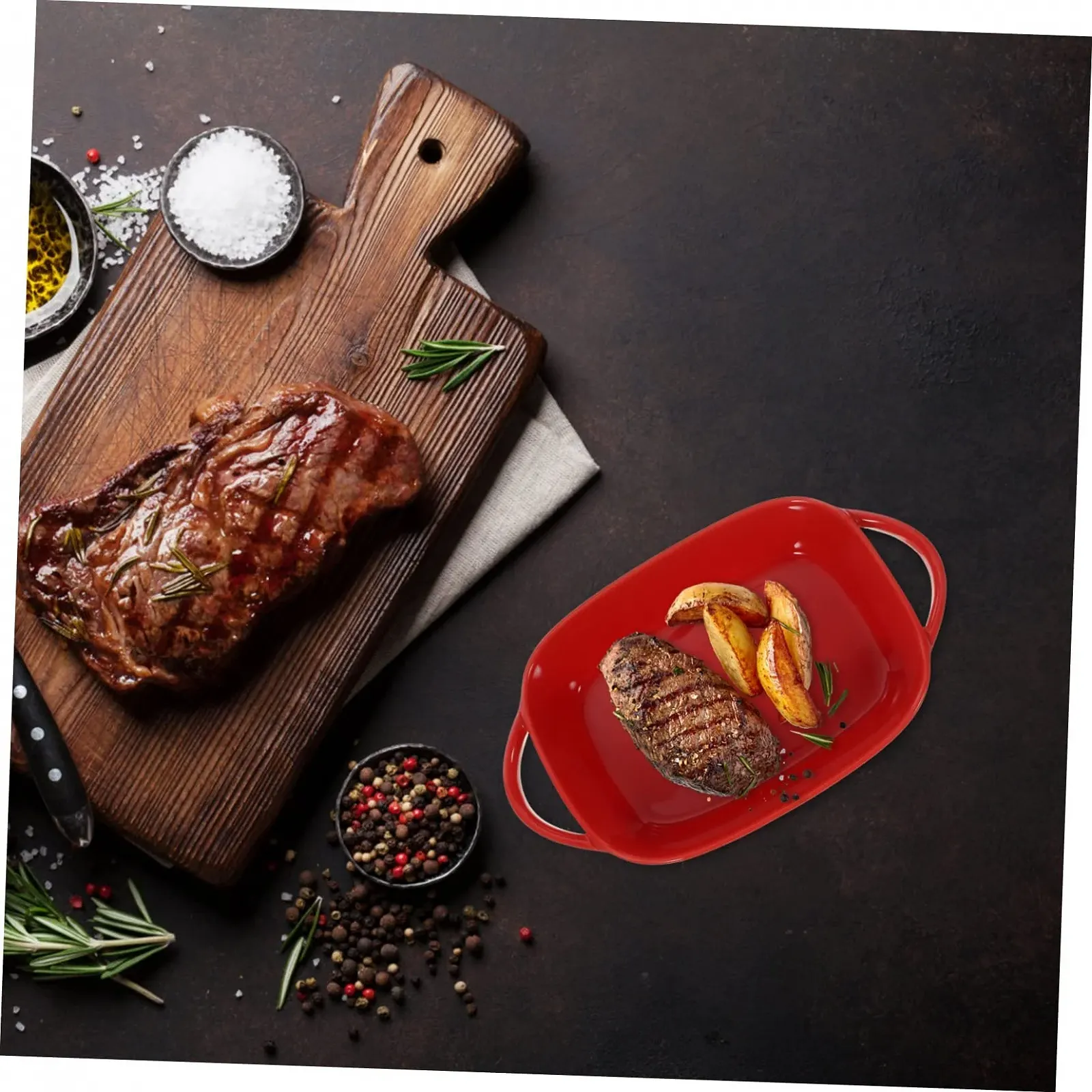 Форма для випікання керамічна з ручкою для лазаньї та пирогів жаростійка, фото №4