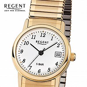 Женские часы REGENT Classic 76104599 Золотистый synthetic.ua - Фото 1