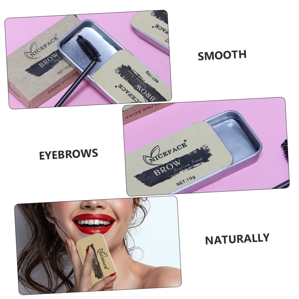 Набір Lurrose Eyebrow Soap Колір для брів Два комплекти Прозорий, фото №7