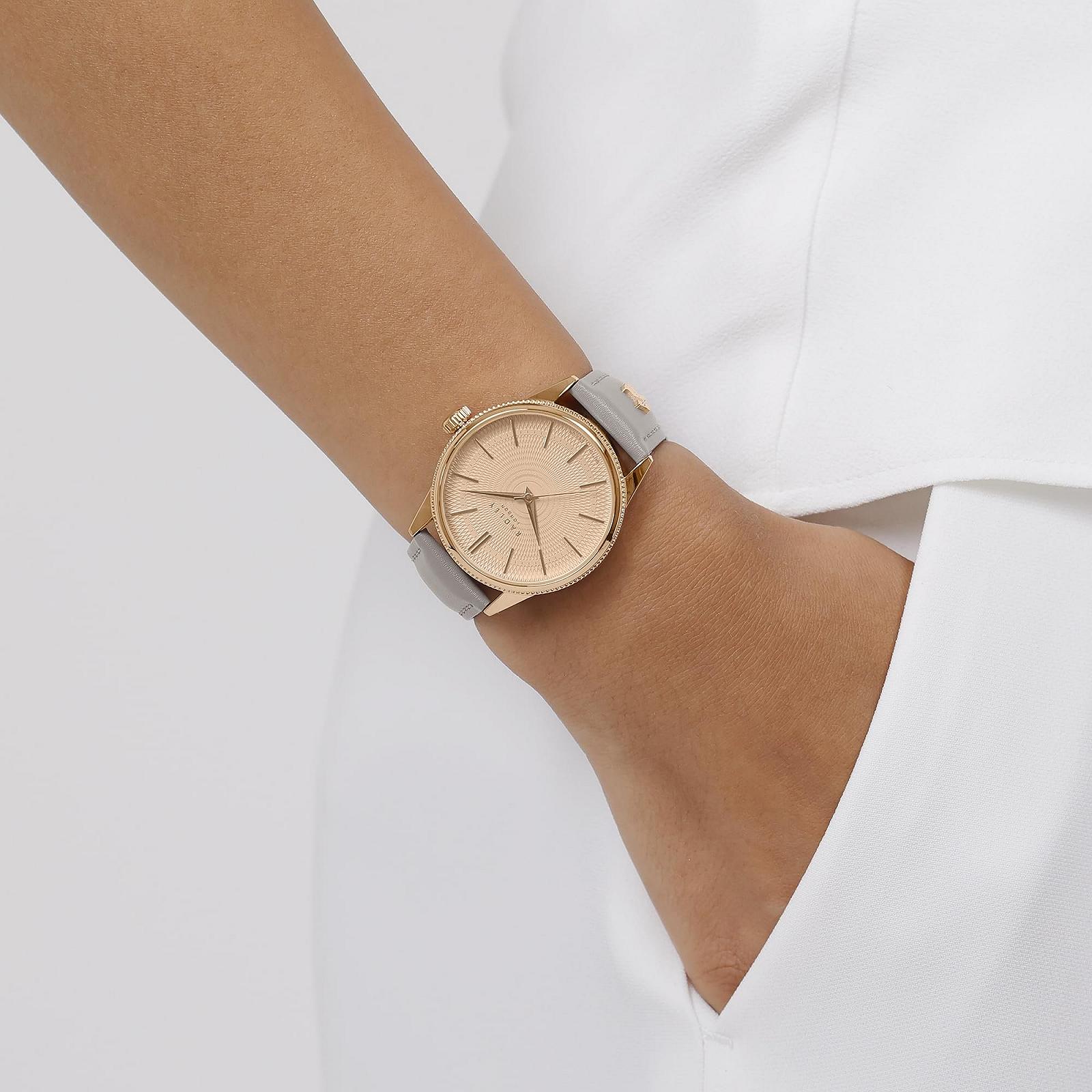Жіночий годинник Lewis Lane Radley RY21654, хмарно-сірий, рожеве золото, ремінець, фото №2