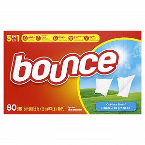 Салфетки для смягчения ткани Bounce Outdoor Fresh 80 шт - Фото 1