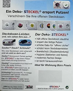 Заглушки для розеток Steckel Schuko EU пылезащитные 4 шт. Белый synthetic.ua - Фото 1