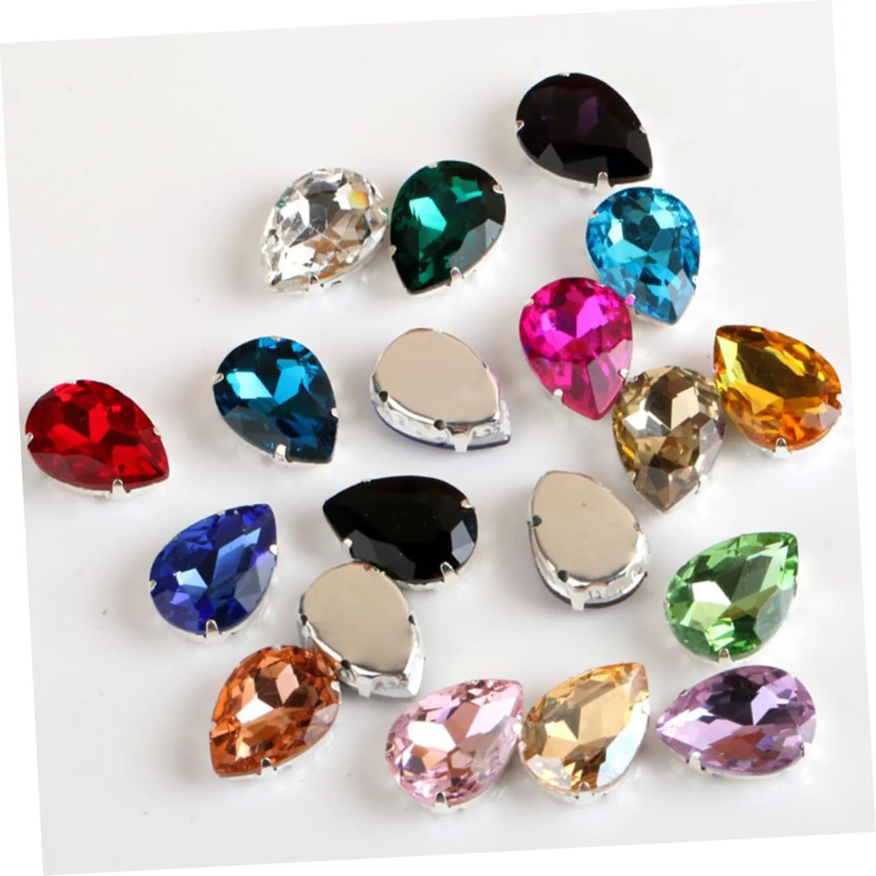 Стразы Листок Lurrose Уникальные кристаллы стекла высокой чистоты для обуви и аксессуаров для одежды, фото №6