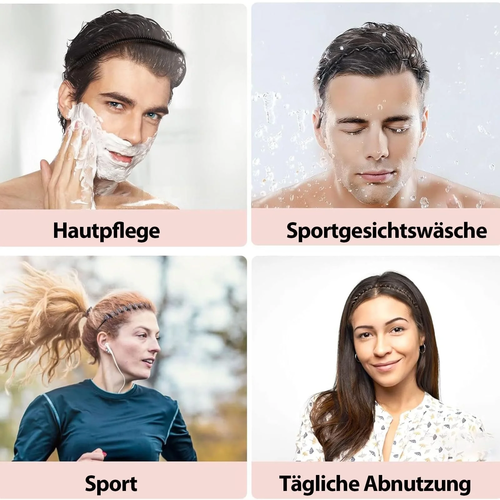 Набір металевих обручів для волосся 12 шт., фото №6