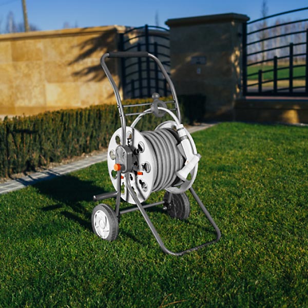 Комплект з візком для шланга TITAN REEL 1/2" 60м WHITE LINE WL-W5000, фото №2