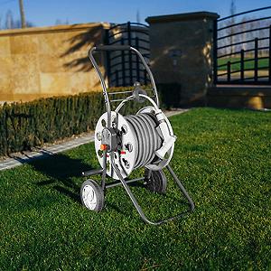 Комплект з візком для шланга TITAN REEL 1/2" 60м WHITE LINE WL-W5000 synthetic.ua - Фото 1