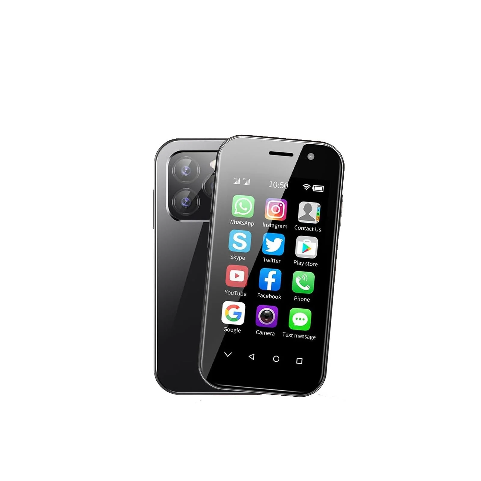 Смартфон Mini 4G Android 9 3 дюйми Dual SIM 16GB Black, фото №1