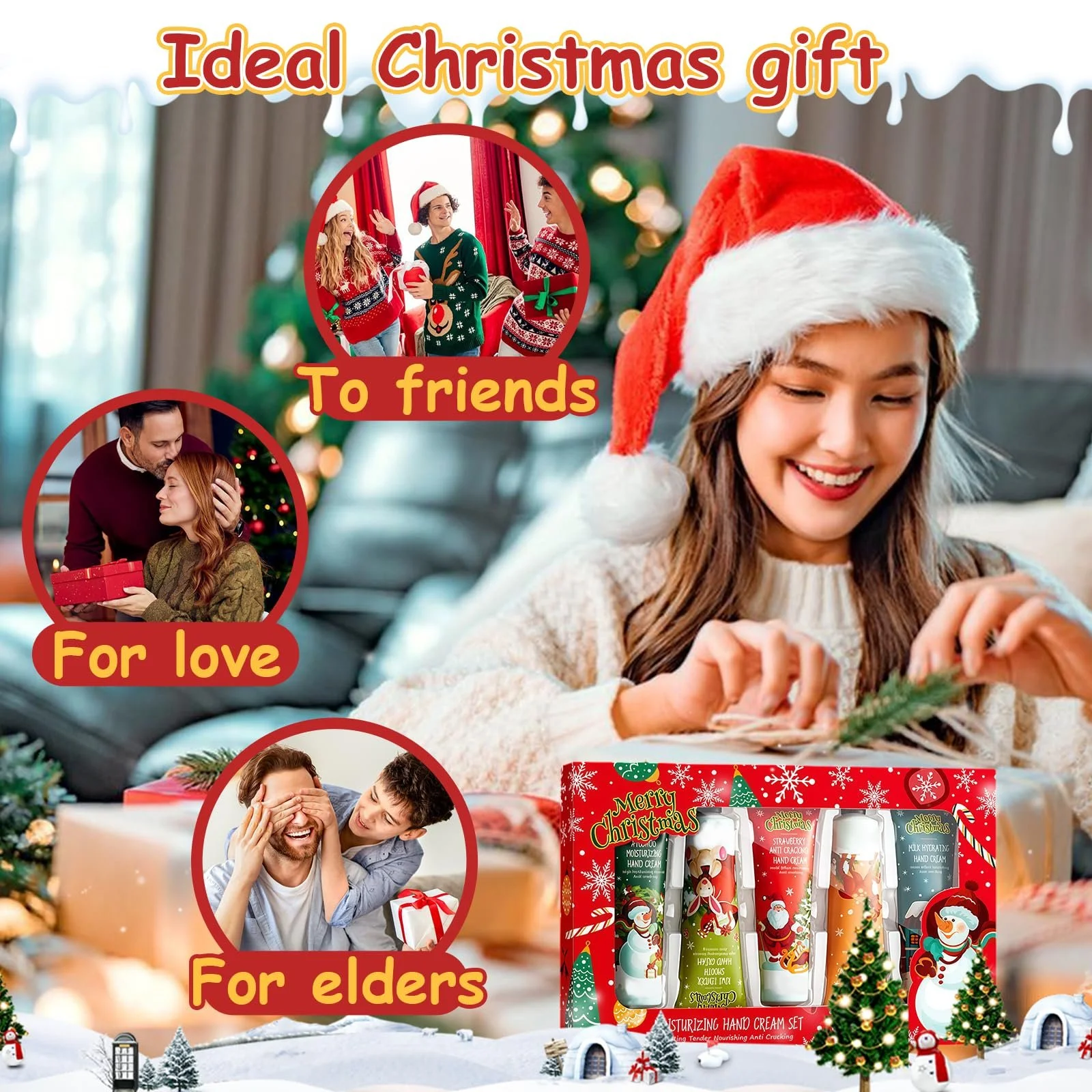 Крем для рук Набір, 5 x 30 г Авокадо, Ківі, Полуниця, Апельсин та Молоко, фото №7