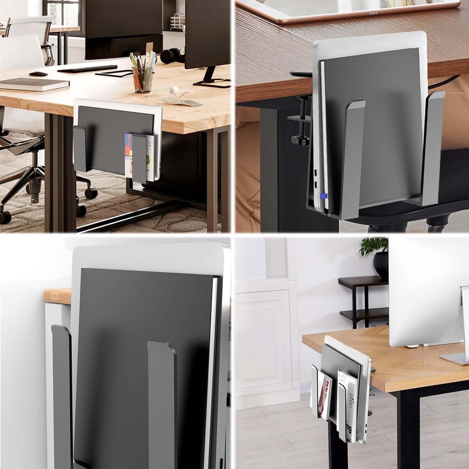 Подвесной Органайзер для Ноутбука, Регулируемый Держатель для Ноутбука, Подвесной Держатель для Ноутбука, Металлический Держатель для Ноутбука, для Подвешивания Ноутбуков и Документов, Настольный, Фиксированный, Без Необходимости в Сверлении, фото №5