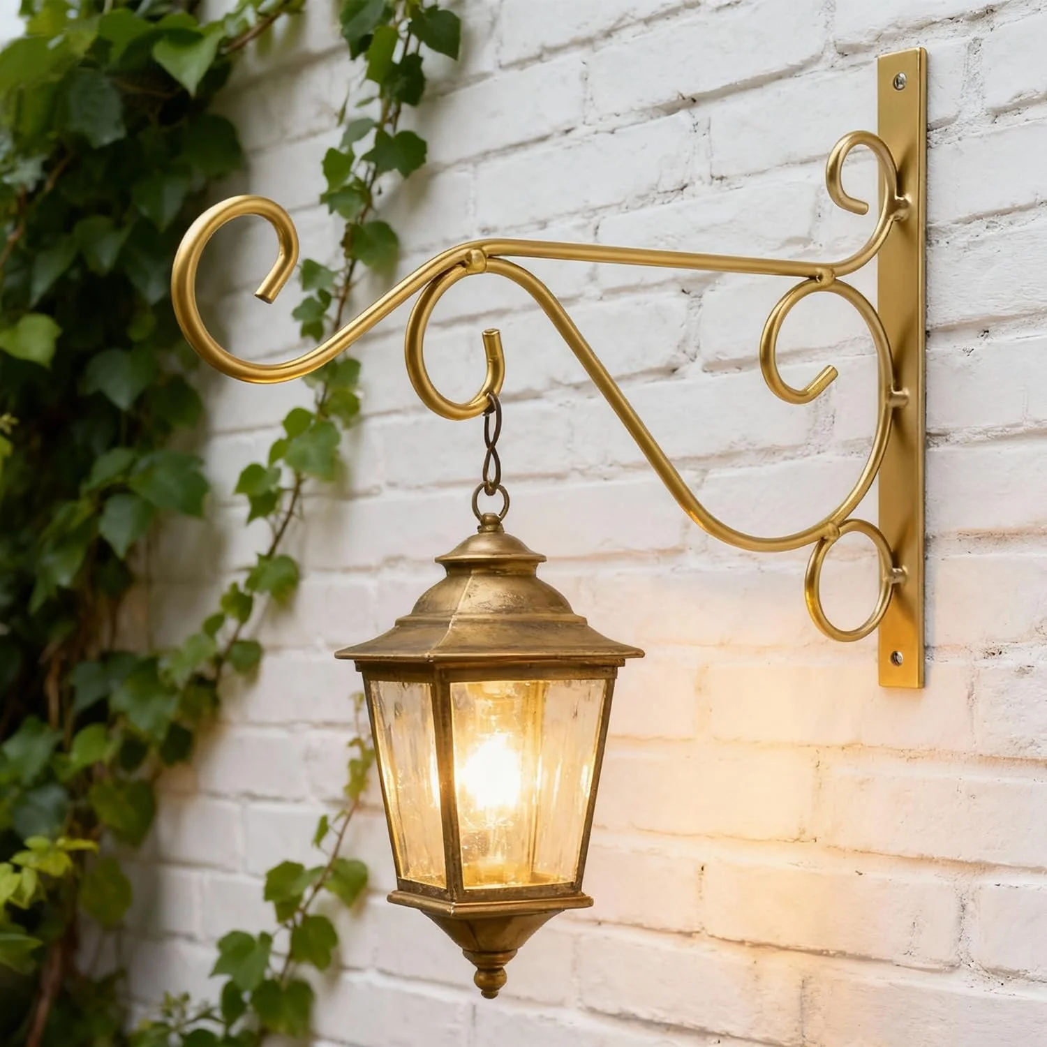 Настенный держатель для подвесных корзин Tissting Железный Золотистый, фото №1