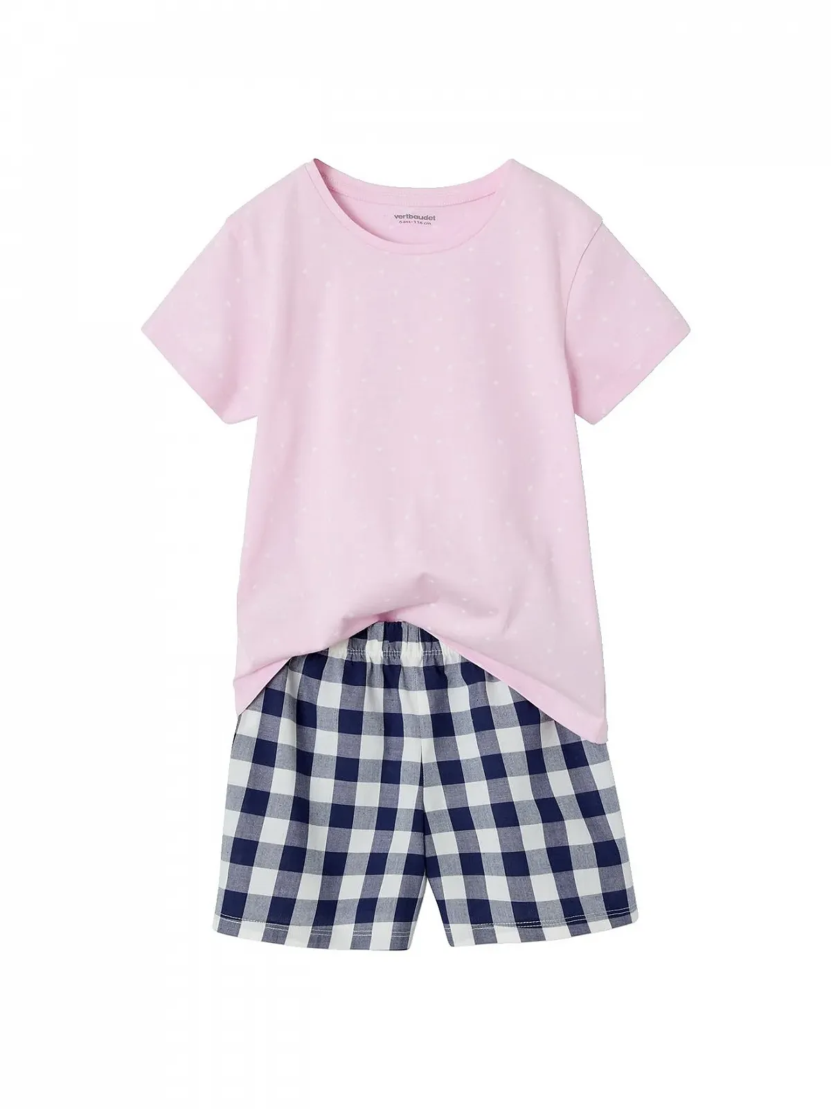 Літній комплект піжам з попліну для дівчаток Vertbaudet, 2 шт, фото №1 Літній комплект піжам з попліну для дівчаток Vertbaudet, 2 шт, фото №1