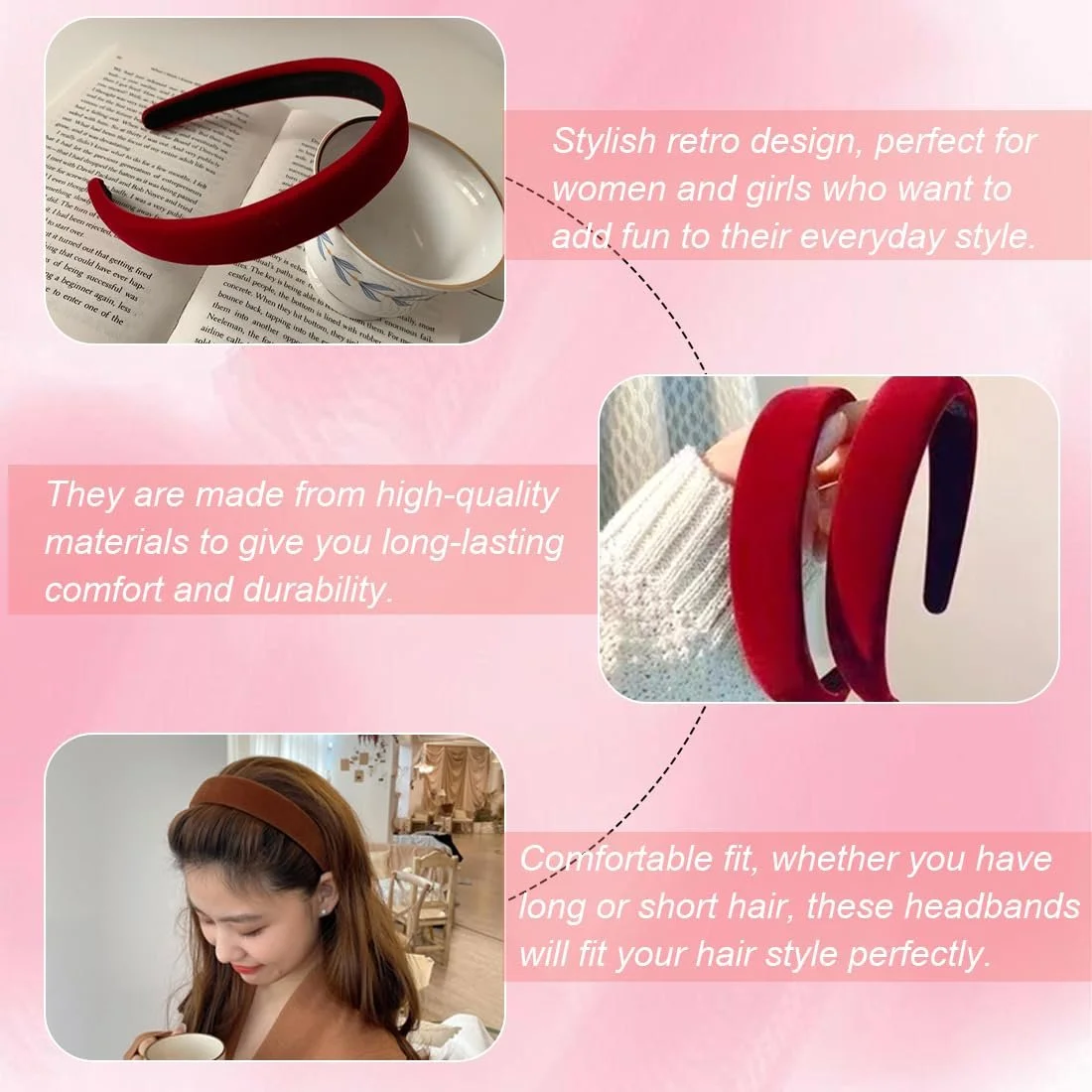 Набір з 3 обручів для волосся, фото №3