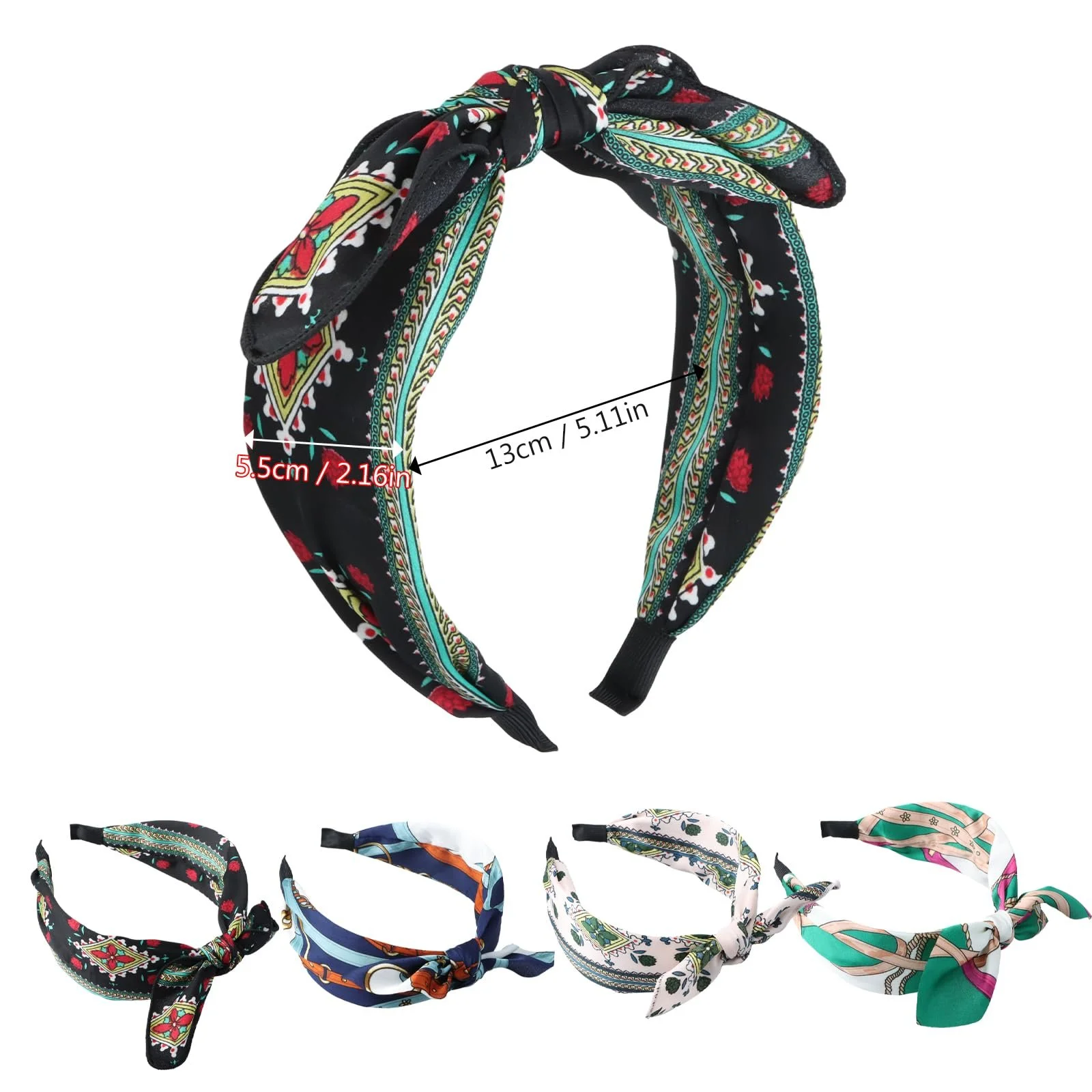 Набір обручів на голову для жінок, 4 шт., фото №5