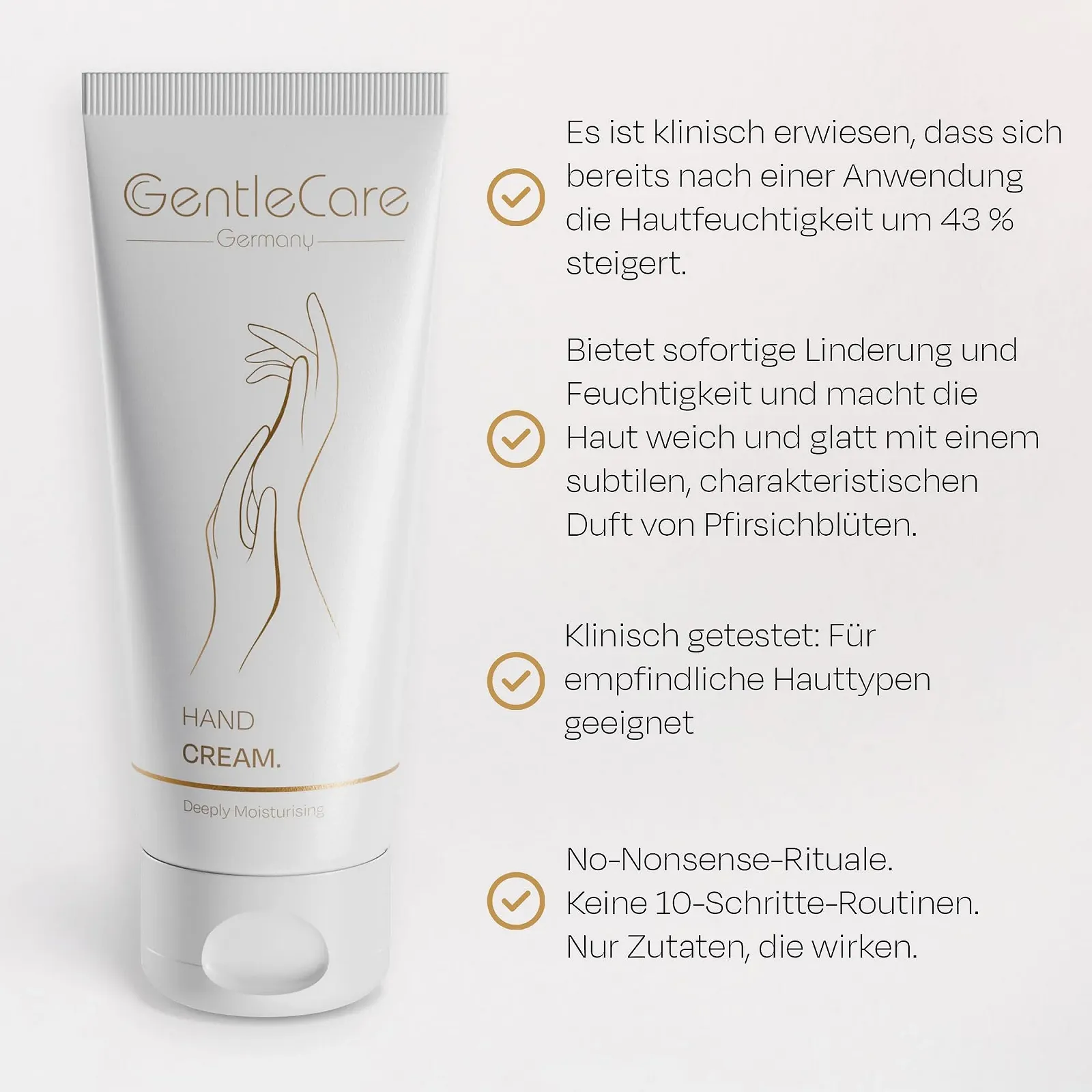 Крем для рук GentleCare для сухої та потрісканої шкіри Зволожуючий, фото №2