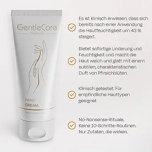 Крем для рук GentleCare для сухой и потрескавшейся кожи Увлажняющий с календулой, цинком и миндальным маслом Аромат персика 75 мл synthetic.ua - Фото 1