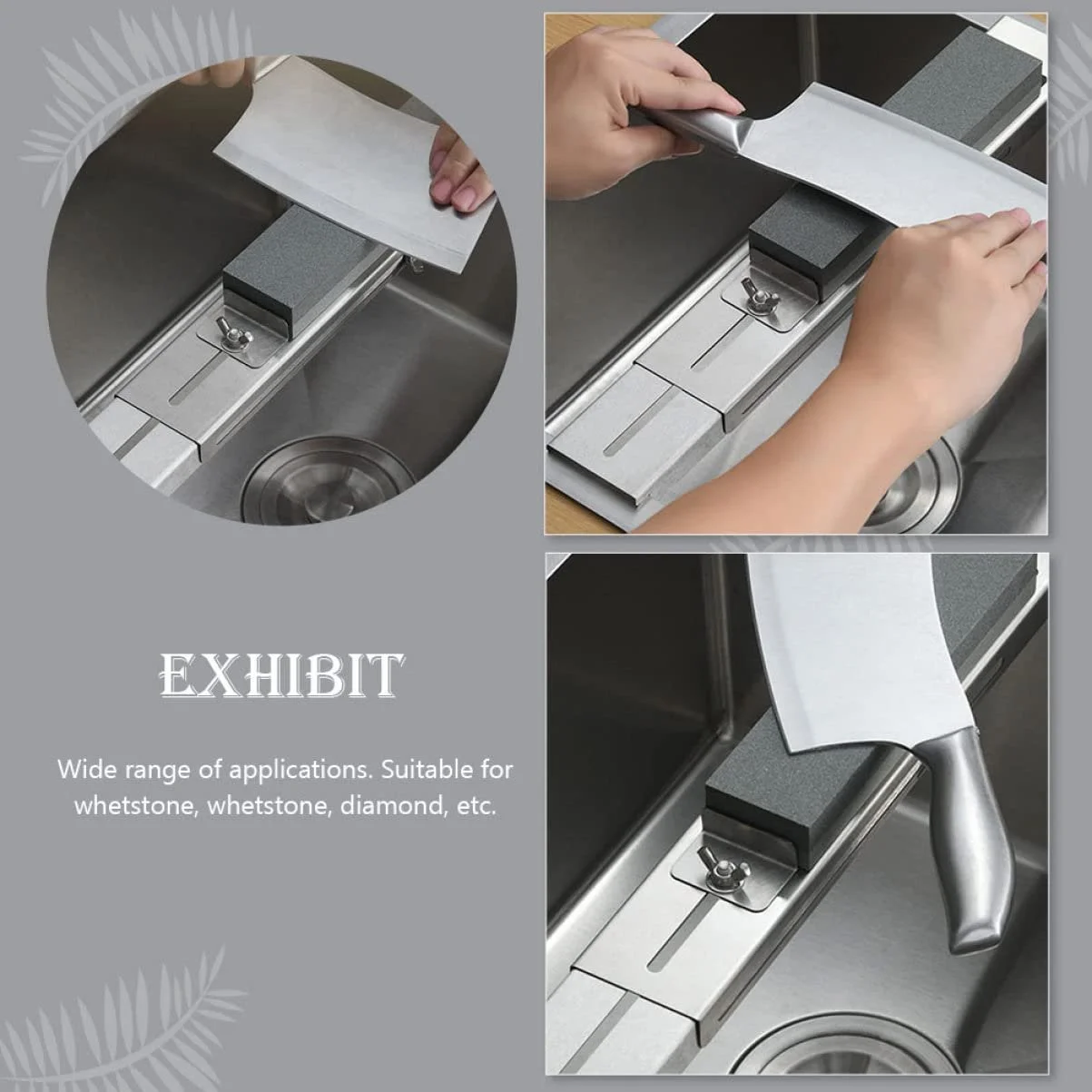 Тримач для точильного каменя LALAFINA регульована рама нержавіюча сталь, фото №6